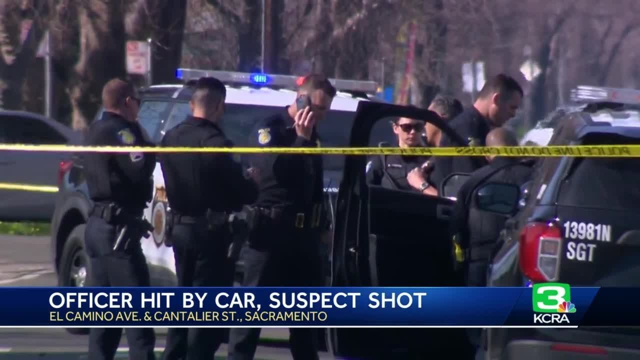 Suspect in stolen vehicle shot by Sacramento police after crashing into ...