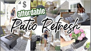 *NEW* SPRING PATIO REFRESH | PATIO DECOR HAUL | PATIO MAKEOVER 2023 | SHOP WITH ME