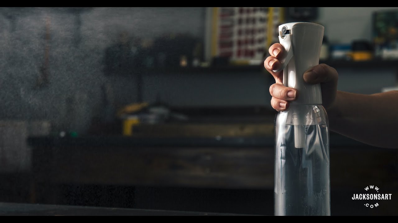 A Guide to Using Jackson's Continuous Fine Mist Sprayer | In The Studio