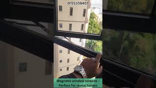 MAGNETIC WINDOW SCREENS ARE PERFECT FRO RENTAL HOMES! #insectcontrol #mosquitocontrol #home