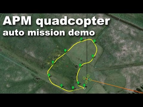 APM quadcopter autonomous flight demo