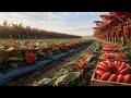 Industrial Red Banana Cultivation Process from Nursery to Harvest