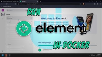 Running Element Web - Browser Based Matrix/Synapse Client - in Docker