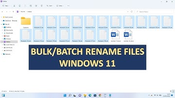 How to Batch Rename File Windows 11