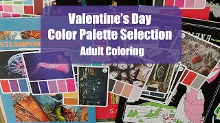 Selecting 7 Color PALETTES & 7 COLORING PENCILS