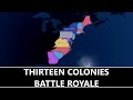 Thirteen Colonies - Battle Royale - Hoi4 Timelapse