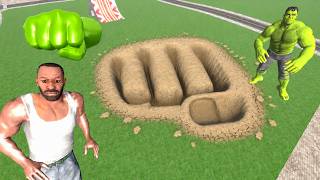 Franklin Found Giant Hulk Handprint in Indian Bike Driving 3D screenshot 5