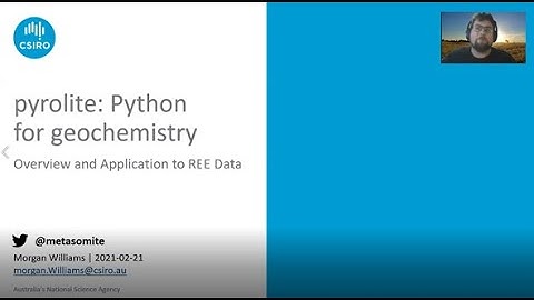 Morgan Williams: pyrolite: Python for geochemistry