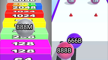 Ball Merge 2048 Vs Number Ball| Android ios Game| All Levels