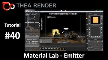 Thea Render --- Material Lab / Emitter --- Tutorial #40