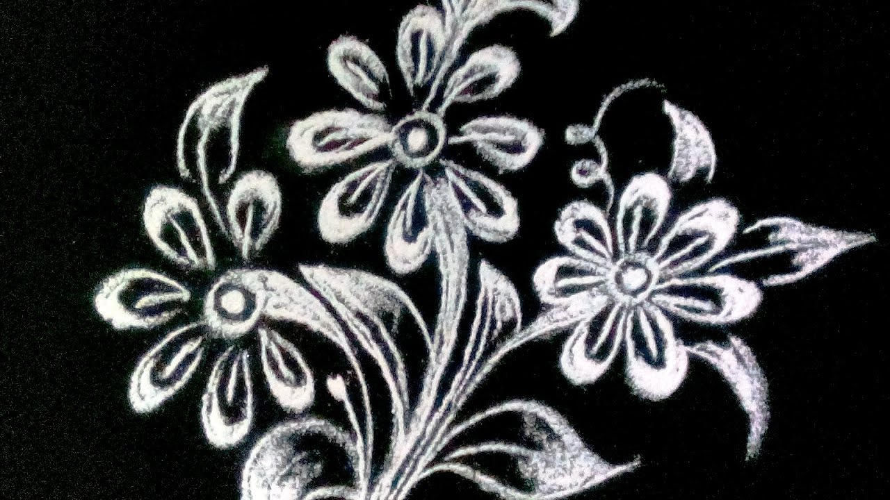 simple and easy flower design kolam - youtube simple and easy flower design kolam - youtube