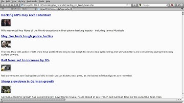 PHP Tutorial: Reading an RSS Feed [part 00]