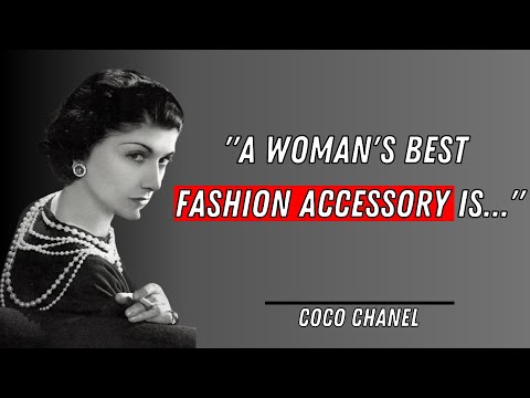 Video: Najbolji citati i izreke Coco Chanel