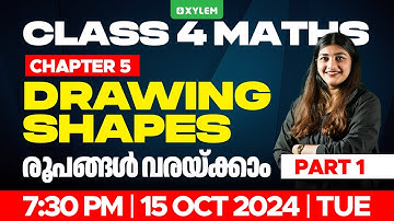 Class 4 Maths - Chapter -5D Drawing Shapes - രൂപങ്ങൾ വരയ്ക്കാം Part-1  | Xylem Class 4