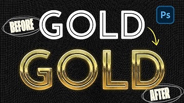 Turn Plain Text into LUXURY GOLD in Photoshop ✨