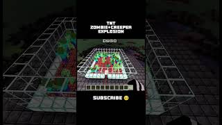 Minecraft mobs TNT explosion survival?✨ #minecraft #minecraftshorts #explosion #shorts