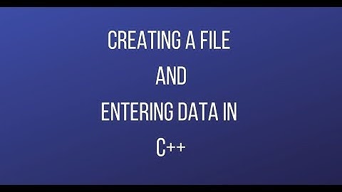 [C++] How to create a text file and enter data in C++
