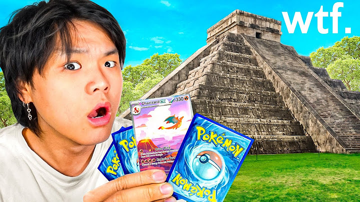 I opened Pokémon cards in random places.