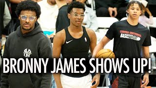 Bronny James Cheering On Bryce James Against McDonald’s All-American Carter Bryant!