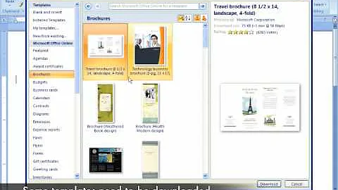 Microsoft Word Brochure Template