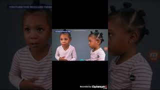 Eva cries because her twin sister  is one minute  older
