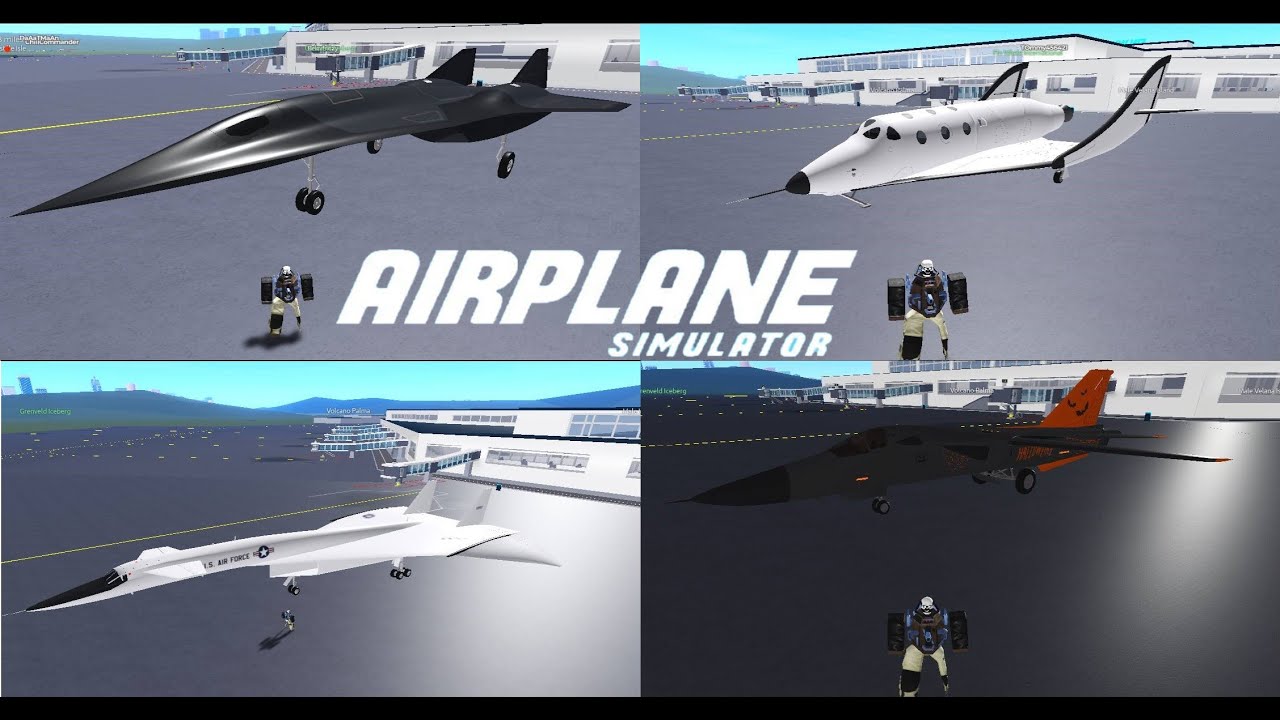 Playing Airplane Simulator On Roblox  ( SR-72 Darkstar )