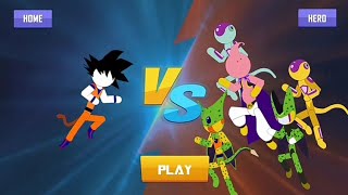 Stick Z Super Dragon Fight Playthrough Goku vs All (Android Gameplay) screenshot 3
