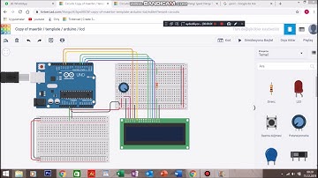 Tinkercad, Arduino ile lcd ekrana yazı yazdırma.