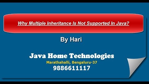 why multiple inheritance is not supported by javaDiamond Problem