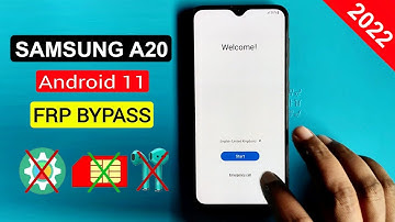 Samsung A20 FRP Bypass Android 11 | Samsung A20 SM-A205F FRP/Google Account Lock Bypass Without Pc |