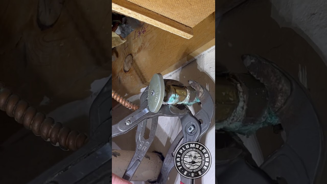 Removing Corroded Angle Stop | Plumbing Clip