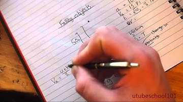 Calculate Falling Objects (Physics Lesson 1) - utubeschool101