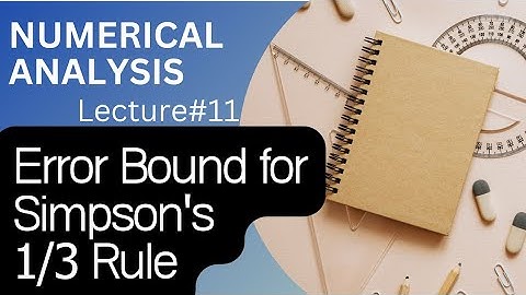 Error Bound for Simpson