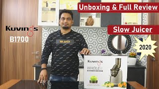 Kuvings Slow Juicer | B1700 | Unboxing & Review |  2020