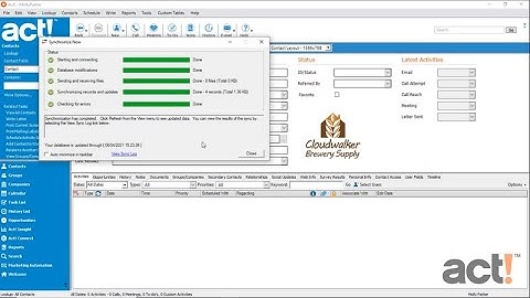 Act! Premium Training Videos - Restoring and Syncing Data