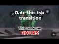 Rate this tsb transition #roblox #tsbg #strongestbattlegrounds