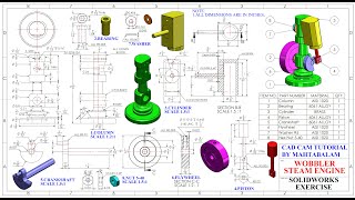 Wobbler Steam Engine Assembly in SolidWorks PART 9.ASSEMBLY