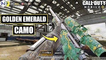 *NEW* Codm Golden Emerald Beautiful Camo Gameplay