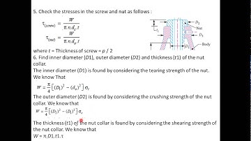 Design of Screw Jack part2