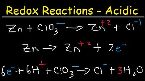 How To balance Redox Equations In Acidic Solution