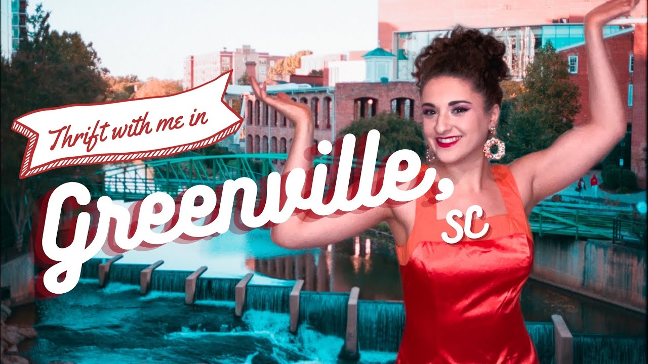 THRIFT WITH ME in GREENVILLE, SC ! |cool thrift finds| aesthetic thrift haul/ try on