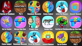 Garten of Rainbow Monsters,Minecraft,Bambam Monster Skibidi Toilet,Camo Sniper,Level Up Runner