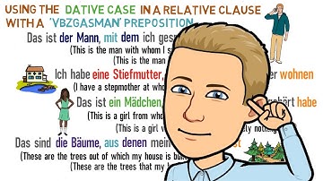 Grammar: Relative Clauses (Part 3): Dative Case - Lesson 12 (A1-A2) (Learn German)