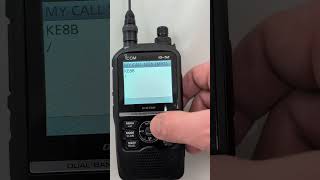D-STAR Quick: First Time Call Sign Setup on the Icom ID-52  #dstar #id52 #hamradio #callsign