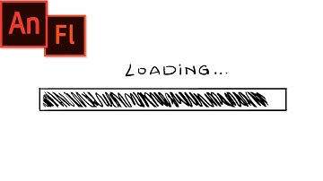 Loading Bar Animation In Adobe Animate CC | Sketch Style Loading Bar