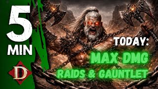 Max Dmg Primary Build For Raids & Gauntlet Barbarian With Challenge Rift Variant In Diablo Immortal