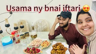 Aj usama ny iftari bnai😍🌙