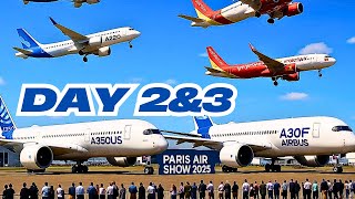 Dag 2 en 3 Parijse vliegshow - Boeing nergens te bekennen, Airbus 150-jets besteld en nieuwe A350...