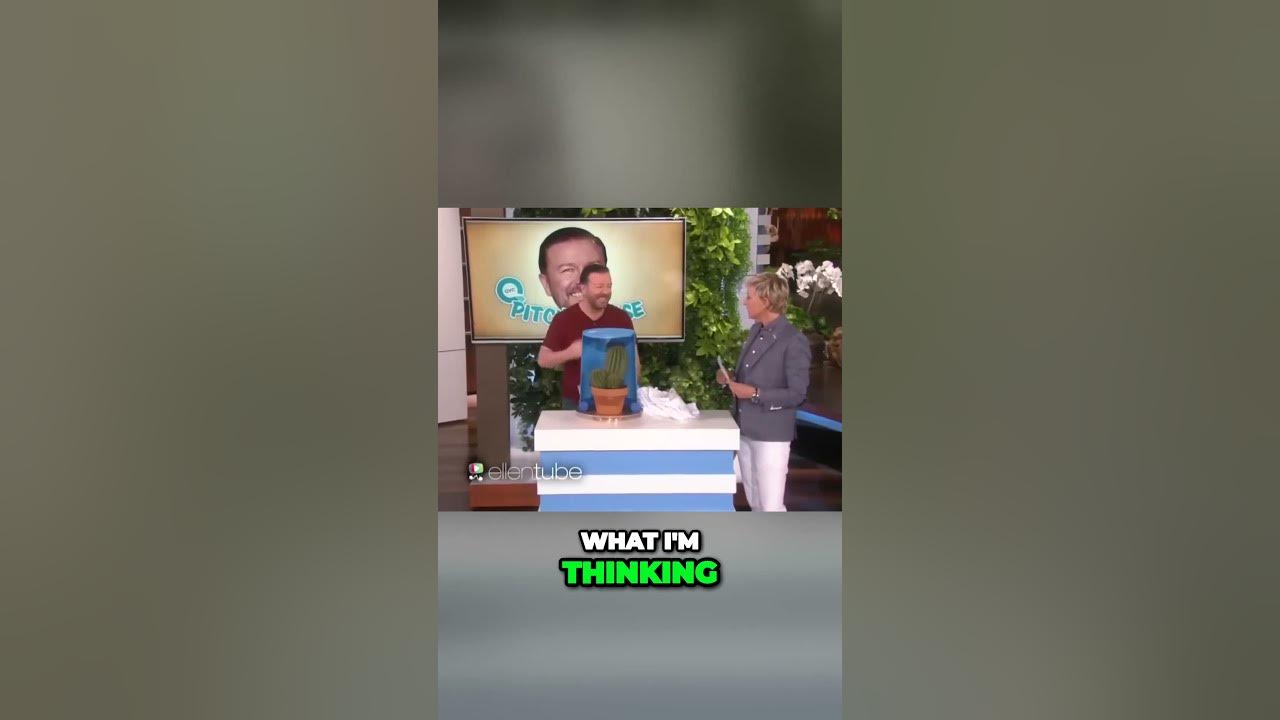 Ricky Gervais Hilarious Moments on Ellen Show #shorts - YouTube