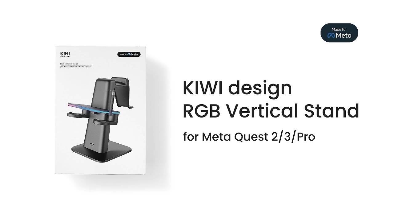  KIWI design Charging Dock for Meta Oculus Quest 3/Quest 2/Quest  Pro Accessories, Meta Officially Co-Branded, RGB Vertical Charging Stand  and Controller Holder : Celulares y Accesorios
